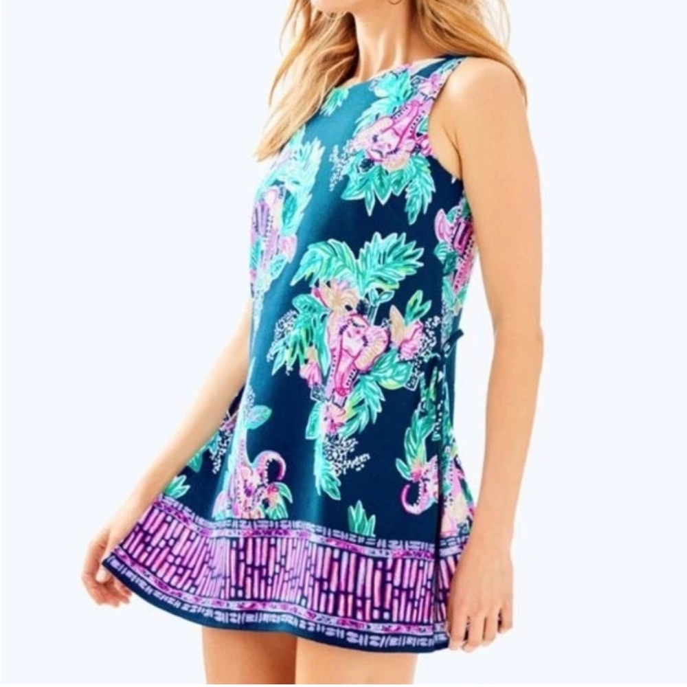 Lilly Pulitzer Donna Romper Peanut Gallery Size 00
